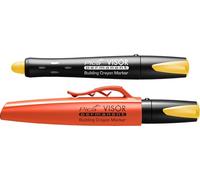 Pica 990/36 VISOR - Pennarello permanente giallo, estremamente robusto e versatile, impermeabile, non si secca, per utenti professionisti, ricaricabile, diametro 10 mm, lunghezza 85 mm