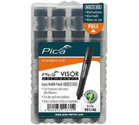 PICA 991/46 - Estuche de 4 minas VISOR permanente Negro