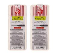 Pica DRY - Mine di ricambio solubile in acqua, 20 pezzi, colore: Rosso