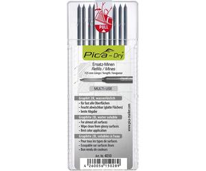 Pica DRY Pencil Refills 10 pack for 3030 Long Life Markers Graphite Leads 4030 W