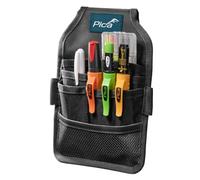 Pica Master Belt 55060 | Borsa da cintura di alta qualità | Cintura portautensili per artigiani | Include Pica Dry 3030, mine Dry 4020, Ink nero, Visor Permanent 990/40, Instant-White 532