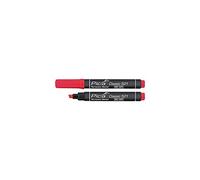Pica Pennarello Marcatore Marker Indelebile Punta Scalpello Dry Safe 2-6mm Rosso