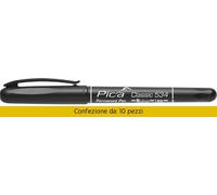 10 PZ Di PENNARELLO PICA CLASSIC INSTANT DRY NERO P.ME