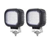 PICAA 1 Pezzi 5 Pollici 40W Quadrato Faro da Lavoro Led Fuoristrada, Fascio Flood 12V 24V Barra Led Bianca 6000K Impermeabile per Auto Camion 4x4 Trattore SUV ATV Moto