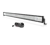 PICAA 105 cm 42 Pollici 540W Barra LED Fuoristrada con 12V Cablaggio Kit | Tripla Rows, Bianca 6000K, Barra Luce di Lavoro Led, Fari Led Impermeabile per Auto Camion 4x4 Trattore SUV ATV