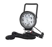 PICAA 1x 4 Pollici Faro da Ricerca Led, 27W Faretti led Luce da Lavoro con Supporto Base Magnetica, Fari Led per Auto Fuoristrada Camion SUV 4x4 Trattore Barca 12V 24V