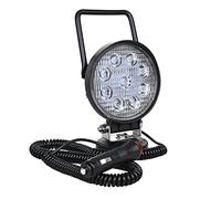 PICAA 1x 4 Pollici Faro da Ricerca Led, 27W Luce da Lavoro con Base Magnetica, Luce di Inondazione Fari Led per Auto Fuoristrada Camion SUV 4x4 Trattore Barca 12V 24V