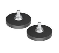 PICAA 2 Pezzi Staffa di Montaggio M6 Bulloni 5MM Universale Supporto Magnetico per Barra Luminosa a LED Faro da Lavoro Led Fuoristrada Auto SUV Camion