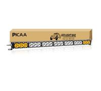 PICAA 38 pollici Barra Led Fuoristrada, 96cm 315W Fari Led Trattore, 12V 24V Faretti Fendinebbia,Doppio Colore Bianco Ambra Faro da Lavoro Luci Led per 4x4 Auto Offroad Camion SUV ATV