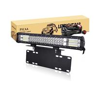 PICAA Barra Led Fuoristrada 20 pollici 52CM 7D 288W Tripla Fila Spot Flood Barra Luce a Led con 15 pollici bull bar Staffa per FUORI STRADA Moto 4WD SUV ATV UTV Camion 12V
