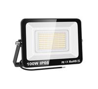 PICAA Faretto LED da Esterno, 100W Faro da Lavoro a LED Bianca Caldo, luce di sicurezza LED,Proiettore Super Luminoso, Proiettore da Costruzione per Campeggio, Riparazione Auto, Escursionismo e Pesca
