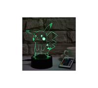 Picachu 3D Piccola Luce Notturna Creativa Lampada LED Touch Cinturino Colorato