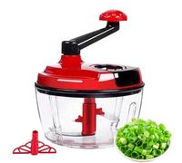 Picadora Manual Alimentos - (18,5x22 cm) Cortadora Verduras Multifuncional | Picadora De Mano Con Manivela | Mango Plegable Contenedor Extraíble | Ajo Frutas Frutos Secos Cocina