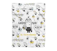 PICANOVA Coperta Personalizzata dei Minions con Nome 200x150cm - Morbida Coperta per Bambini - Morbida Coperta in Pile - Regalo per i Fan di Despicable Me - Miniona Bello