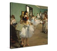 PICANOVA - Edgar Degas - The Dance Class 80x80cm - Quadro Su Tela - Stampa Incorniciata Con Spessore Di 2cm Altre Dimensioni Disponibili Decorazione Moderna - Arte Classica