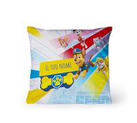 PICANOVA - PAW Patrol Cuscino con Nome 40x40 cm Pups - Cuscino Personalizzato per Bambini - Cuscino Decorativo con Imbottitura e Federa - Cuscino per Bambini con Cane Cartone Animato