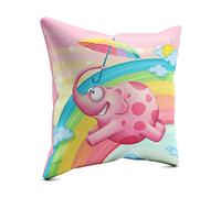 PICANOVA - Rainbow Elephants 30x30cm - Cuscino di Altissima Qualità con Imbottitura - Una Varietà di Temi per la Soggiorno o Camera da Letto - TooshToosh