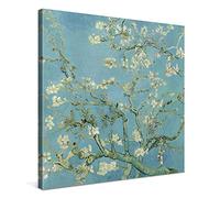 PICANOVA - Vincent Van Gogh Almond Blossom 80x80cm - Quadro su Tela - Stampa Incorniciata con Spessore di 2cm Altre Dimensioni Disponibili Decorazione Moderna