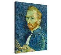 PICANOVA - Vincent Van Gogh Self-Portrait 60x80cm - Quadro Su Tela - Stampa Incorniciata Con Spessore Di 2cm Altre Dimensioni Disponibili Decorazione Moderna