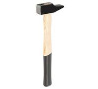 PICARD Martello da fabbro forma francese 1.500 g | Manico in hickory | Testa nera verniciata a polvere | Anticorrosione