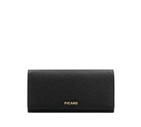 Picard Pelle portafoglio borsa a tracolla Viora 1 Long Wallet Black nero
