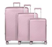 Picard Vienna 4 ruote Set di valigie 3 pezzi con piega di espansione rosa
