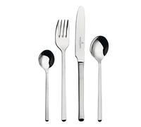 Picard & Wiel Puetz 446200 Set di Posate Portofino, 24 Pezzi, per 6 Persone, Matt Misti, Acciaio Inossidabile, Argento