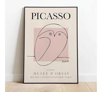 Picasso Artwork Vintage Line Canvas Art Poster Minimalista Disegno Lineare Stampa Animale Stampa da Parete per Casa Decorazione Camera da Letto 40x60CM Senza Cornice