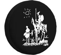 Picasso Don Chisciotte Ruota di Scorta Coperture della Premium Coperchio Ruota di Scorta Durevole Copri Ruota di Scorta Universale per Truck Car RV 14inch