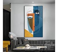 Picasso Opere astratte Ritratto di donna Quadro su tela Immagini di arte della parete Poster e stampe Soggiorno Decorazione della casa 70x100cm Senza cornice
