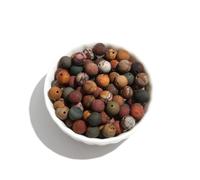 Picasso - Perline rotonde in pietra naturale opaca, 6 mm, distanziatore, per la guarigione energetica, fai da te, per bracciali, collane, orecchini, creazione di gioielli