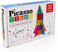 PICASSO TILES Costruzioni Magnetiche Multicolore 30 Piastrelle