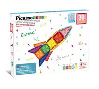 PICASSO TILES Costruzioni Magnetiche Multicolore 30 Piastrelle