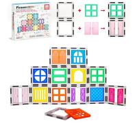 PicassoTiles Clip per porte e finestre su blocchi magnetici piastrelle magneti piastrelle costruzione costruzione set giocattoli STEM educazione giocattoli kit di apprendimento blocco impilabile set