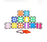 PicassoTiles Clip per porte e finestre su blocchi magnetici piastrelle magneti piastrelle costruzione costruzione set giocattoli STEM educazione giocattoli kit di apprendimento blocco impilabile set