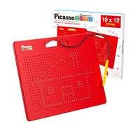 PicassoTiles Lavagna magnetica da 30,5 x 25,4 cm, con 748 perline, riutilizzabile, set educativo STEM