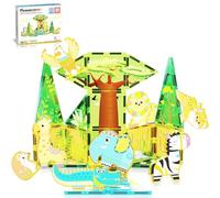 PicassoTiles Set di 8 personaggi animali/action figure magnetiche STEM Learning Immaginative Play Toy Construction Set Preschool Toddler Ages 3+ PTQ22