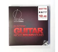 Picato 90778 - Corde per chitarra elettrica in nichel con ferita rotonda 10-48, set da 6 pezzi