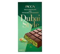 Picca Dubai Style Cioccolato al Latte con Pistacchio e Kadayif, 200g