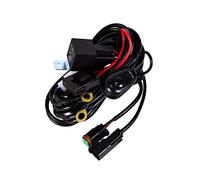 PICCA Kit Di Cablaggio per Fendinebbia Universale per Auto, DT connettore con Barra Luminosa a LED, Cablaggio e Interruttore da 12 V, Kit Di Cablaggio per il Collegamento Di Camion 1-lead