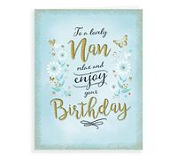 Piccadilly Greetings Biglietto di auguri di compleanno moderno Nan - 20,3 x 15,2 cm