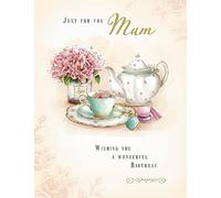 Piccadilly Greetings Biglietto di auguri di compleanno per mamma, Just for You, 20 x 15 cm