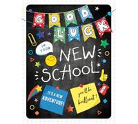 Piccadilly Greetings Biglietto di auguri Good Luck at New School, 20,3 x 15,2 cm