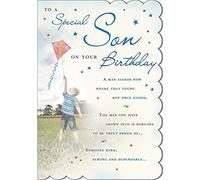 Piccadilly Greetings Biglietto di auguri per figlio - 22,9 x 15,2 cm - Regal Publishing, beige