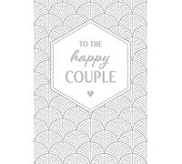 Piccadilly Greetings Biglietto di auguri per matrimonio con scritta in inglese To the Happy Couple, 17,8 x 12,7 cm