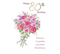 Piccadilly Greetings - Biglietto di auguri tradizionale per età, 80 m