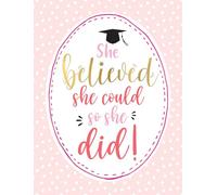 Piccadilly Greetings Biglietto di laurea per lei lei credeva - 20,3 x 15,2 cm