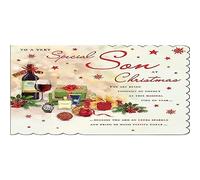 Piccadilly Greetings - Biglietto di Natale tradizionale per figlio, 223 mm