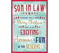 Piccadilly Greetings - Biglietto di Natale tradizionale per figlio cognato, 9 x 15 cm