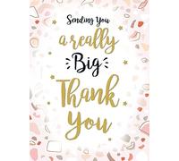Piccadilly Greetings Biglietto di ringraziamento grande, formato A4, 30,5 x 22,9 cm